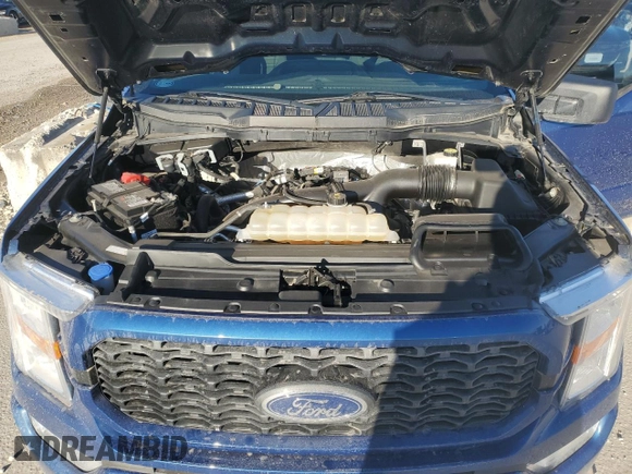 2022 Ford F-150 XL with VIN 1FTEW1EP7NKD02073, listed as a Copart auction lot 49137775 with 86,765 mi miles and Salvage Title. Bid and sale history available at DreamBid. Image 11.