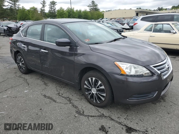 2014 Nissan Sentra SV with VIN 3N1AB7AP0EL616653, listed as a Copart auction lot 56721895 with 119,510 mi miles and Salvage title. Bid and sale history available at DreamBid. Image 4.