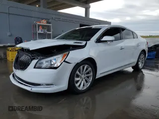 2015 Buick LaCrosse Leather with VIN 1G4GB5G36FF143638, listed as a Copart auction lot 89053335 with 136,728 mi miles and Salvage Title. Bid and sale history available at carsss.com. Image 1.