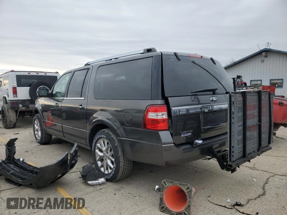 2016 Ford Expedition Max Limited with VIN 1FMJK2AT0GEF14541, listed as a Copart auction lot 85571524 with 74,536 mi miles and Salvage title. Bid and sale history available at DreamBid. Image 2.