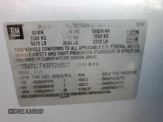 2015 GMC Terrain SLT z VIN 2GKFLXEK3F6236537, wystawiony jako Copart lot #48886845 z przebiegiem 128 948 mil mil oraz Szkoda całkowita • Salvage title. Historia ofert i sprzedaży dostępna na DreamBid. Obrazek 13.