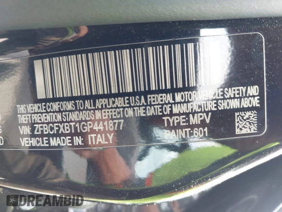 2016 FIAT 500X Easy z VIN ZFBCFXBT1GP441877, wystawiony jako IAAI lot #42128524 z przebiegiem 228 077 mil mil oraz . Historia ofert i sprzedaży dostępna na DreamBid. Obrazek 9.