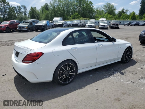2018 Mercedes-Benz C 43 AMG z VIN 55SWF6EBXJU247534, wystawiony jako Copart lot #61761465 z przebiegiem 177 291 mil mil oraz Czysty tytuł • Clean title. Historia ofert i sprzedaży dostępna na DreamBid. Obrazek 3.