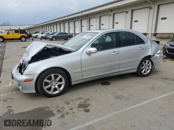 2007 Mercedes-Benz C 280 Luxury with VIN WDBRF92H37F931921, listed as a Copart auction lot 52728455 with 159,722 mi miles and Salvage title. Bid and sale history available at DreamBid. Image 1.