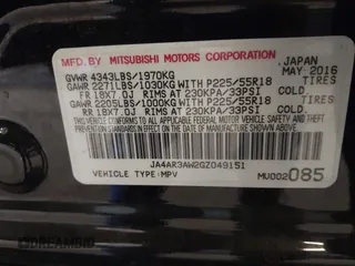 2016 Mitsubishi Outlander ES z VIN JA4AR3AW2GZ049151, wystawiony jako IAAI lot #42465053 z przebiegiem 102 600 mil mil oraz . Historia ofert i sprzedaży dostępna na DreamBid. Obrazek 9.