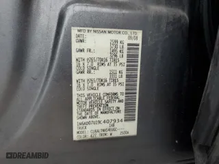 2009 Nissan Frontier SE with VIN 1N6AD07U19C407934, listed as a Copart auction lot 44943105 with 196,401 mi miles and Salvage Title. Bid and sale history available at carsss.com. Image 12.