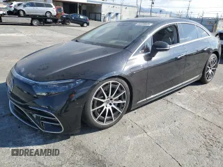 2023 Mercedes-Benz EQS with VIN W1KCG2DB4PA033450, listed as a Copart auction lot 89335925 with 22,881 mi miles and Salvage Title. Bid and sale history available at carsss.com. Image 1.