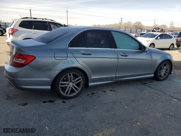 2013 Mercedes-Benz C-Class C 250 Sport with VIN WDDGF4HB3DR258854, listed as a Copart auction lot 46366835 with 108,138 mi miles and Salvage Title. Bid and sale history available at carsss.com. Image 3.