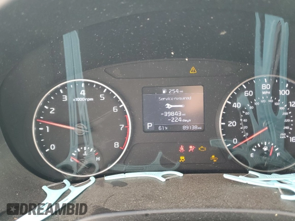 2021 Kia Seltos S z VIN KNDEUCAAXM7168129, wystawiony jako Copart lot #49223734 z przebiegiem 89 138 mil mil oraz Szkoda całkowita • Salvage title. Historia ofert i sprzedaży dostępna na DreamBid. Obrazek 9.