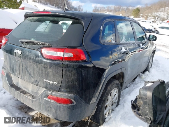 2017 Jeep Cherokee Sport with VIN 1C4PJMAB9HD215769, listed as a IAAI auction lot 41257530 with 110,935 mi miles. Bid and sale history available at carsss.com. Image 4.