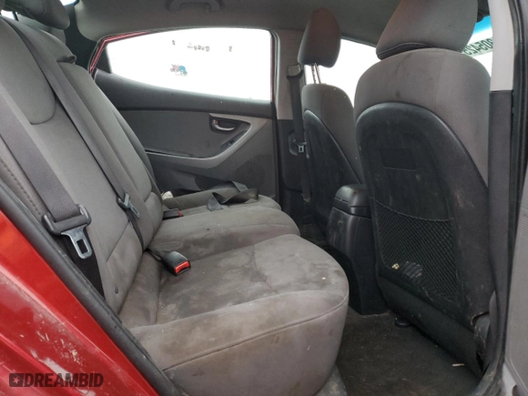 2014 Hyundai Elantra Limited with VIN 5NPDH4AE0EH528109, listed as a Copart auction lot 43054255 with 128,305 mi miles and Salvage Title. Bid and sale history available at carsss.com. Image 10.