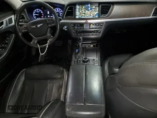 2017 Genesis G80 3.8L with VIN KMHGN4JE2HU170460, listed as a Copart auction lot 50372355 with 66,336 mi miles and Salvage Title. Bid and sale history available at carsss.com. Image 8.