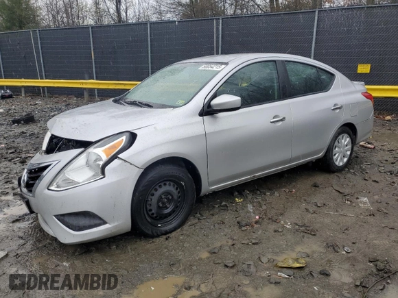 2018 Nissan Versa Sedan SV with VIN 3N1CN7AP5JL869543, listed as a Copart auction lot 50054215 with 60,846 mi miles and Salvage Title. Bid and sale history available at carsss.com. Image 1.