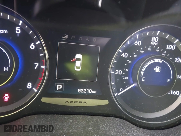 2017 Hyundai Azera with VIN KMHFG4JG2HA581950, listed as a IAAI auction lot 41368484 with 92,210 mi miles and . Bid and sale history available at DreamBid. Image 15.
