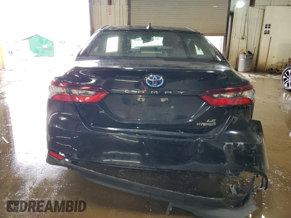 2021 Toyota Camry Hybrid LE with VIN 4T1C31AK5MU552002, listed as a Copart auction lot 52137565 with 91,780 mi miles and Salvage Title. Bid and sale history available at DreamBid. Image 6.