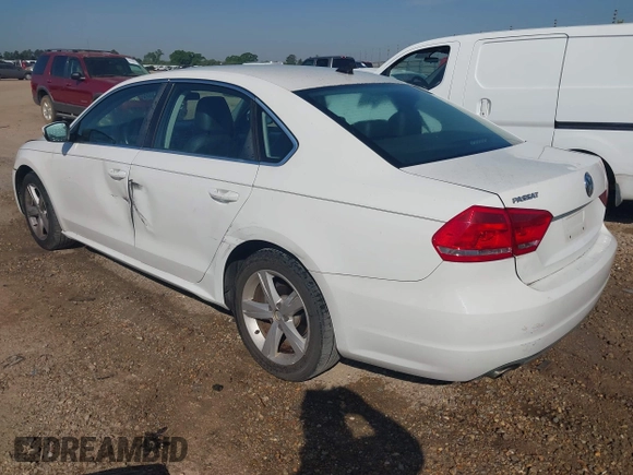 2012 Volkswagen Passat SE with VIN 1VWBH7A32CC091887, listed as a IAAI auction lot 41996295 with 163,011 mi miles. Bid and sale history available at carsss.com. Image 3.