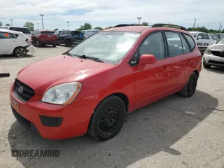 2009 Kia Rondo LX Base with VIN KNAFG528797273170, listed as a Copart auction lot 61351024 with 209,296 mi miles and Salvage Title. Bid and sale history available at carsss.com. Image 1.