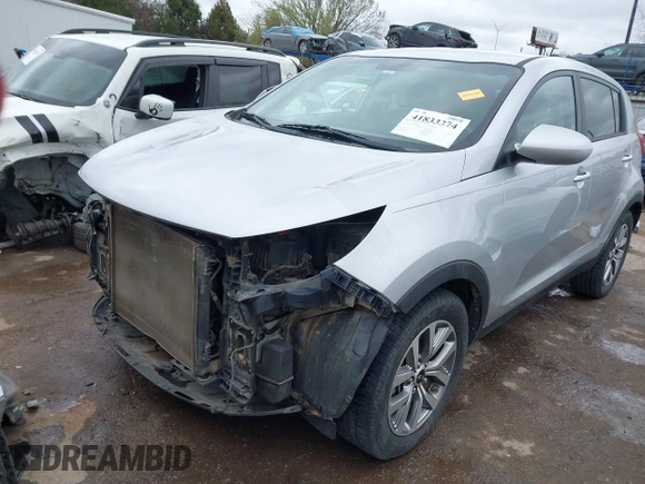 2015 Kia Sportage LX with VIN KNDPB3ACXF7727178, listed as a IAAI auction lot 41833374 with 189,297 mi miles and . Bid and sale history available at carsss.com. Image 18.