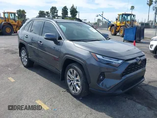 2025 Toyota RAV4 XLE Premium with VIN 2T3C1RFV0SW380344, listed as a IAAI auction lot 41765431 with 418 mi miles and . Bid and sale history available at DreamBid. Image 1.