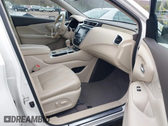 2018 Nissan Murano Platinum with VIN 5N1AZ2MH9JN163641, listed as a IAAI auction lot 41922735 with 70,884 mi miles and . Bid and sale history available at DreamBid. Image 5.