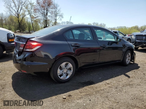 2014 Honda Civic LX z VIN 19XFB2F58EE260521, wystawiony jako Copart lot #55211935 z przebiegiem 184 439 mil mil oraz Szkoda całkowita • Salvage title. Historia ofert i sprzedaży dostępna na DreamBid. Obrazek 3.