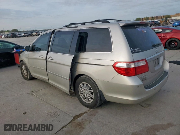 2006 Honda Odyssey TOURING with VIN 5FNRL38806B076550, listed as a Copart auction lot 50841395 with 224,573 mi miles and Salvage Title. Bid and sale history available at carsss.com. Image 2.