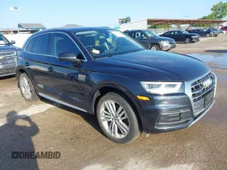 2019 Audi Q5 Premium Plus with VIN WA1BNAFYXK2030881, listed as a IAAI auction lot 42697704 with 54,456 mi miles and . Bid and sale history available at DreamBid. Image 1.