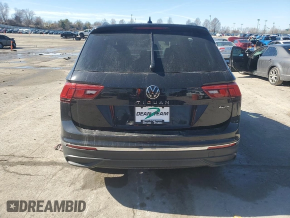 2024 Volkswagen Tiguan S with VIN 3VVFB7AX0RM134060, listed as a Copart auction lot 44733445 with Not provided miles and Salvage title. Bid and sale history available at DreamBid. Image 6.