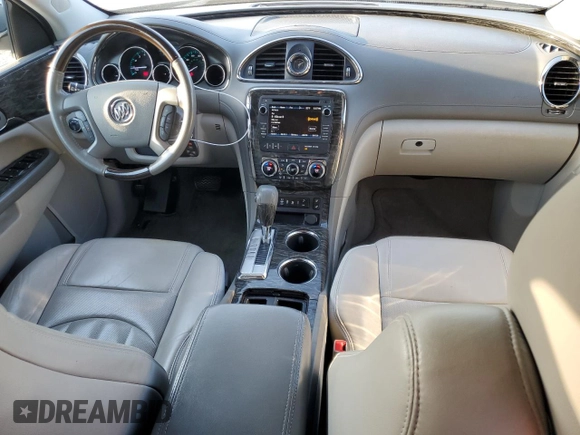 2014 Buick Enclave Leather with VIN 5GAKVBKD3EJ275676, listed as a Copart auction lot 52356235 with 163,402 mi miles and Salvage Title. Bid and sale history available at DreamBid. Image 8.