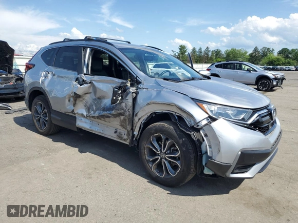2020 Honda CR-V EX-L with VIN 5J6RW2H80LL047425, listed as a Copart auction lot 61838695 with 20,869 mi miles and Salvage title. Bid and sale history available at DreamBid. Image 4.