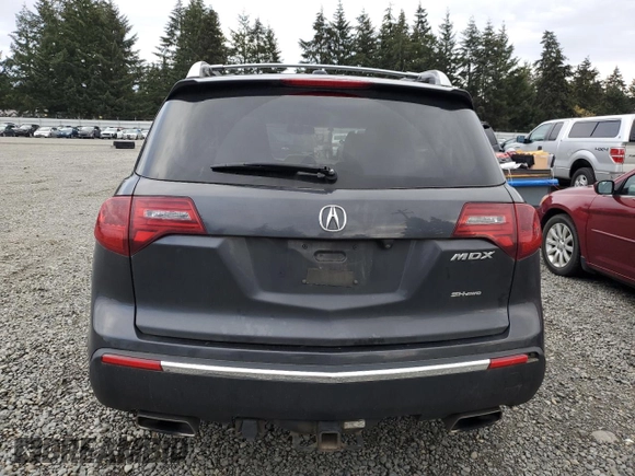 2013 Acura MDX Advance with VIN 2HNYD2H8XDH523275, listed as a Copart auction lot 81546104 with 187,845 mi miles and Salvage Title. Bid and sale history available at DreamBid. Image 6.