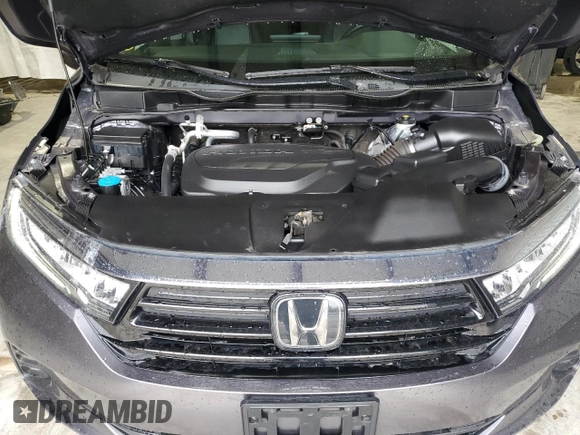 2022 Honda Odyssey EX-L with VIN 5FNRL6H74NB053215, listed as a Copart auction lot 54205895 with 57,958 mi miles and Salvage Title. Bid and sale history available at DreamBid. Image 12.