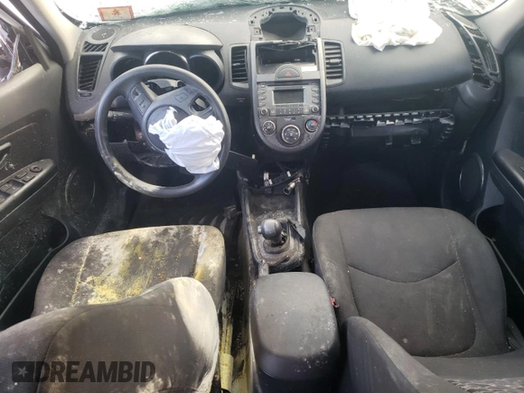 2011 Kia Soul + with VIN KNDJT2A20B7712378, listed as a Copart auction lot 71808414 with 0 mi miles and Salvage Title. Bid and sale history available at carsss.com. Image 8.