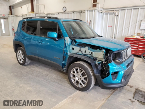 2020 Jeep Renegade Latitude with VIN ZACNJBBB9LPL91898, listed as a Copart auction lot 54888315 with 70,297 mi miles and Salvage title. Bid and sale history available at DreamBid. Image 4.