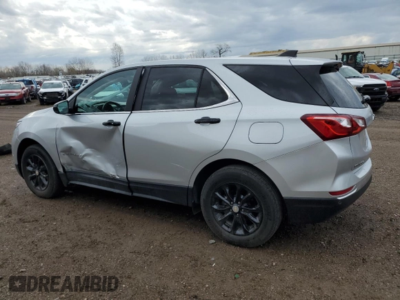 2021 Chevrolet Equinox LT with VIN 3GNAXKEV3ML395615, listed as a Copart auction lot 53641215 with 37,167 mi miles and Salvage title. Bid and sale history available at DreamBid. Image 2.