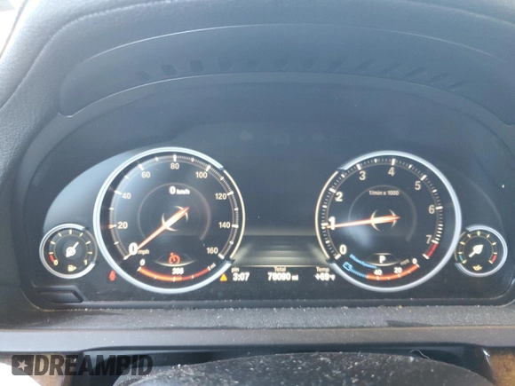 2014 BMW 7 Series 740i with VIN WBAYA6C59ED144122, listed as a Copart auction lot 75059334 with 78,090 mi miles and Salvage Title. Bid and sale history available at carsss.com. Image 9.