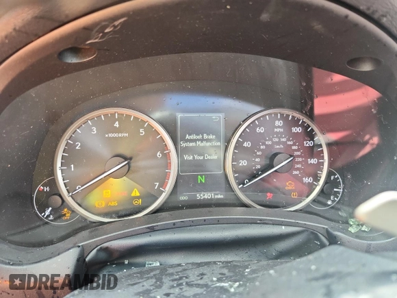 2020 Lexus NX 300 with VIN JTJDARBZ5L5000367, listed as a Copart auction lot 61573165 with 55,401 mi miles and Non repairable. Bid and sale history available at DreamBid. Image 9.