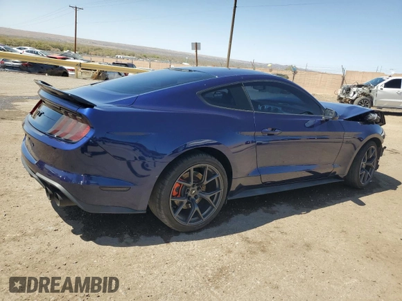2018 Ford Mustang GT with VIN 1FA6P8CFXJ5165262, listed as a Copart auction lot 52105425 with 36,790 mi miles and Salvage Title. Bid and sale history available at DreamBid. Image 3.