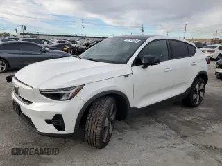 2023 Volvo C40 Recharge Pure Electric Ultimate with VIN YV4ED3GM8P2037040, listed as a Copart auction lot 37162894 with Not Provided miles. Bid and sale history available at carsss.com. Image 1.