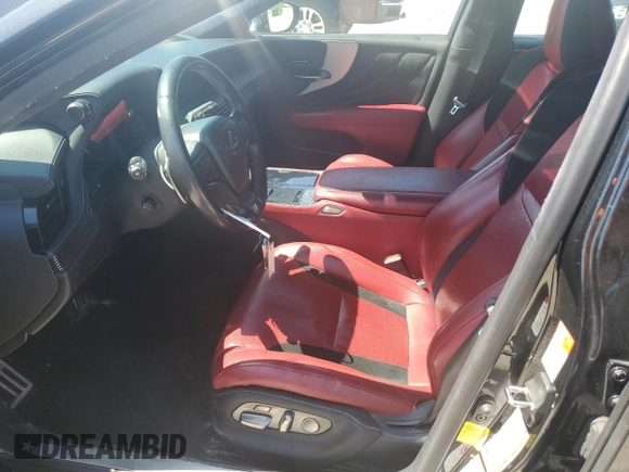 2018 Lexus LS 500 with VIN JTHC51FF4J5000800, listed as a Copart auction lot 54574675 with Not provided miles and Salvage title. Bid and sale history available at DreamBid. Image 7.