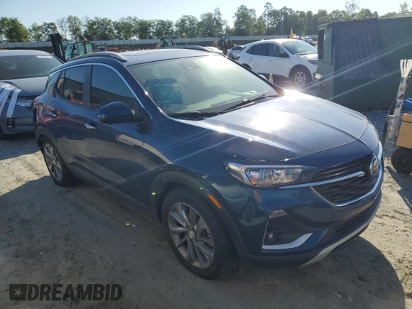 2021 Buick Encore GX Select with VIN KL4MMDS24MB137037, listed as a Copart auction lot 57953375 with 65,867 mi miles and Salvage title. Bid and sale history available at DreamBid. Image 4.