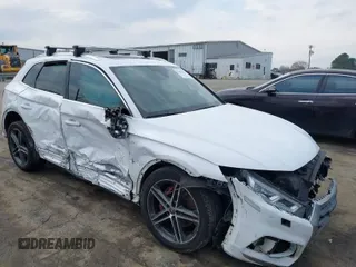 2018 Audi SQ5 Prestige with VIN WA1C4AFYXJ2098314, listed as a IAAI auction lot 41654163 with 62,503 mi miles. Bid and sale history available at carsss.com. Image 1.