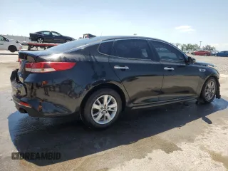 2018 Kia Optima LX with VIN 5XXGT4L34JG232426, listed as a Copart auction lot 52958085 with 75,608 mi miles and Salvage Title. Bid and sale history available at carsss.com. Image 3.