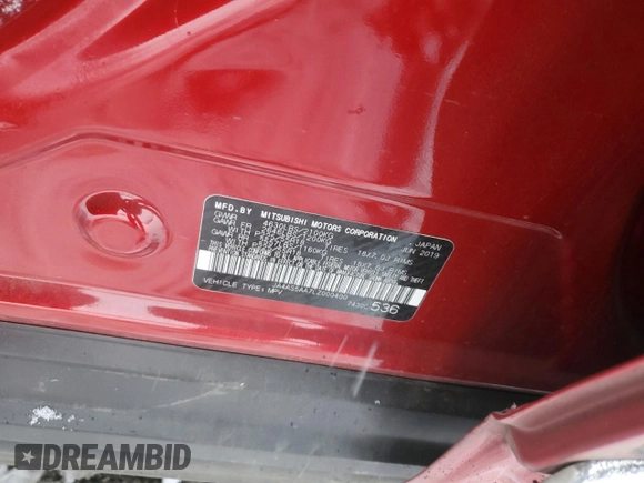 2020 Mitsubishi Eclipse Cross SE с VIN JA4AS5AA7LZ000400, выставлен на аукционе Copart как лот 88229895 с пробегом 56 221 миль миль и Списание • Salvage title. История ставок и продаж доступна на DreamBid. Изображение 13.