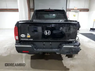 2018 Honda Ridgeline RTL with VIN 5FPYK3F59JB009923, listed as a Copart auction lot 45035285 with 107,539 mi miles and Salvage title. Bid and sale history available at DreamBid. Image 6.