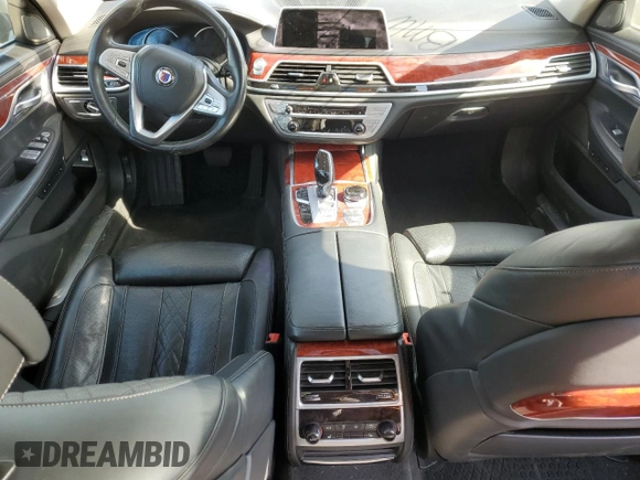 2019 BMW 7 Series with VIN WBA7F2C13KB242430, listed as a Copart auction lot 55525835 with 58,559 mi miles and Salvage title. Bid and sale history available at DreamBid. Image 8.