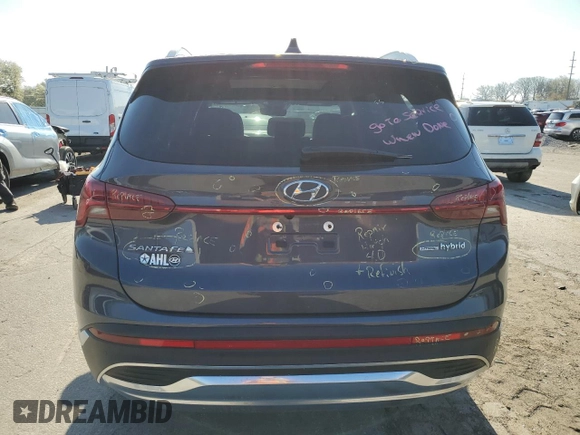 2022 Hyundai Santa Fe Hybrid Limited with VIN KM8S5DA13NU051657, listed as a Copart auction lot 50214674 with 31,831 mi miles. Bid and sale history available at carsss.com. Image 6.