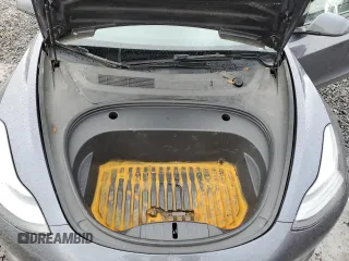 2023 Tesla Model 3 Long Range with VIN 5YJ3E1EB6PF686927, listed as a Copart auction lot 45602285 with 46,534 mi miles and Salvage Title. Bid and sale history available at DreamBid. Image 11.