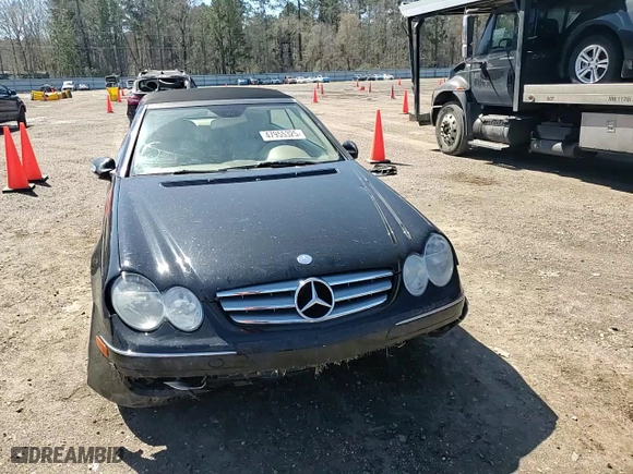 2008 Mercedes-Benz CLK-Class 3.5L with VIN WDBTK56F18F255103, listed as a Copart auction lot 47955325 with 0 mi miles and Salvage Title. Bid and sale history available at carsss.com. Image 10.