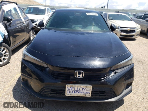 2022 Honda Civic Sedan Sport with VIN 2HGFE2F50NH567775, listed as a Copart auction lot 63543364 with 62,920 mi miles and Clean Title. Bid and sale history available at carsss.com. Image 5.